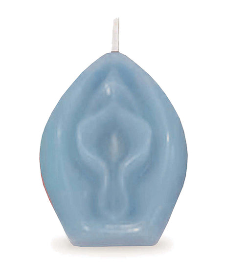 Little Genie Eden's Vagina Candle — Blue, 3-inch Vanilla