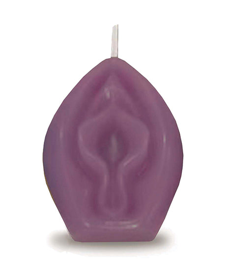 Little Genie Eden's Vagina Candle — Purple, Vanilla Scented, 3-inch
