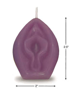 Little Genie Eden's Vagina Candle — Purple, Vanilla Scented, 3-inch