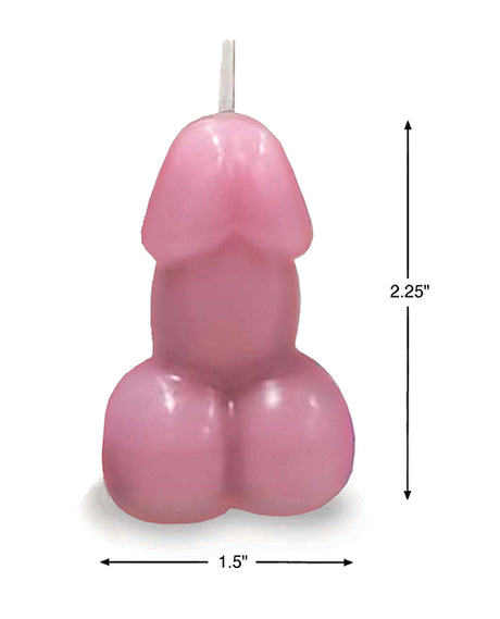 Little Genie Eden's 3-inch Vanilla-Scented Penis Candle — Rose