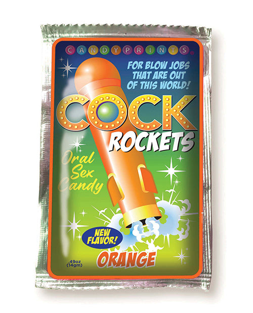Cock Rockets Oral Sex Candy Pop - Orange by Candy Prints