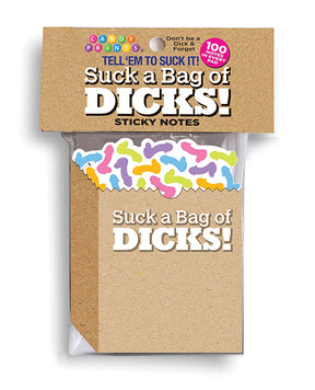 Suck A Bag of Dicks Sticky Notes - 100 Notes Per Pad by Little Genie