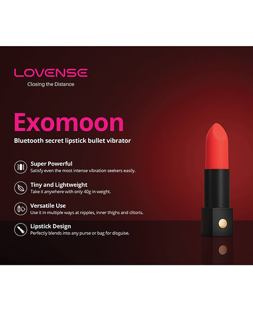 Lovense Exomoon Lipstick Vibe - Red by Lovense