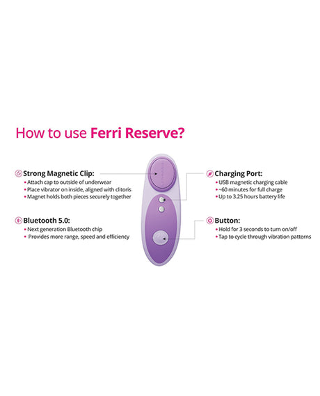 $=Lovense Ferri Reserve Panty Vibe Special Edition - Lavender by Lovense