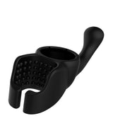 Lovense Domi Flexible Rechargeable Mini Wand Male Attachment - Black by Lovense