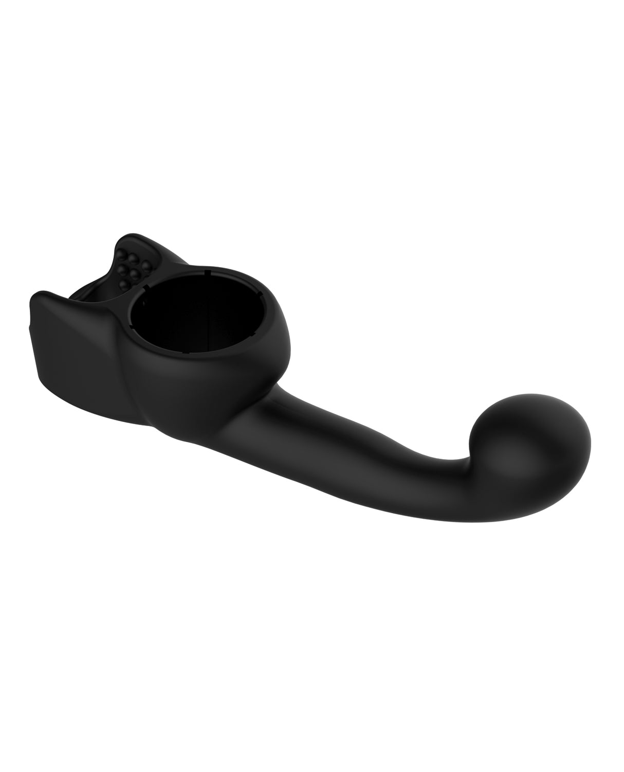 Lovense Domi Flexible Rechargeable Mini Wand Male Attachment - Black by Lovense