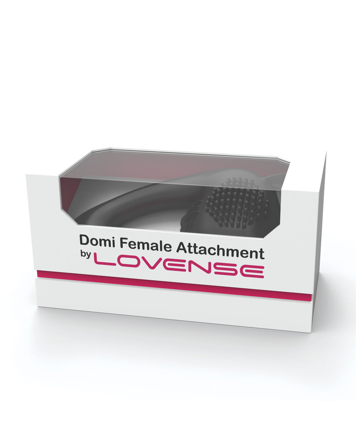 Lovense Domi Flexible Rechargeable Mini Wand Female Attachment - Black by Lovense