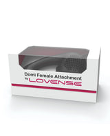 Lovense Domi Flexible Rechargeable Mini Wand Female Attachment - Black by Lovense