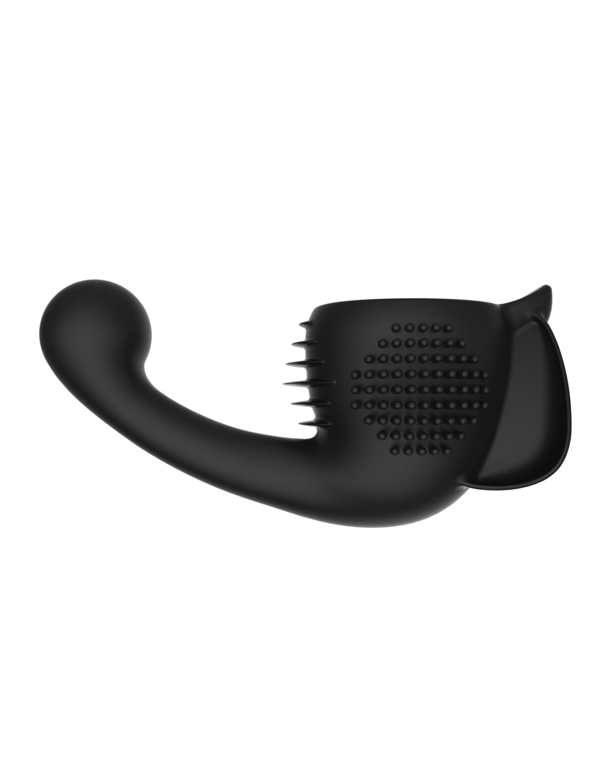 Lovense Domi Flexible Rechargeable Mini Wand Female Attachment - Black by Lovense