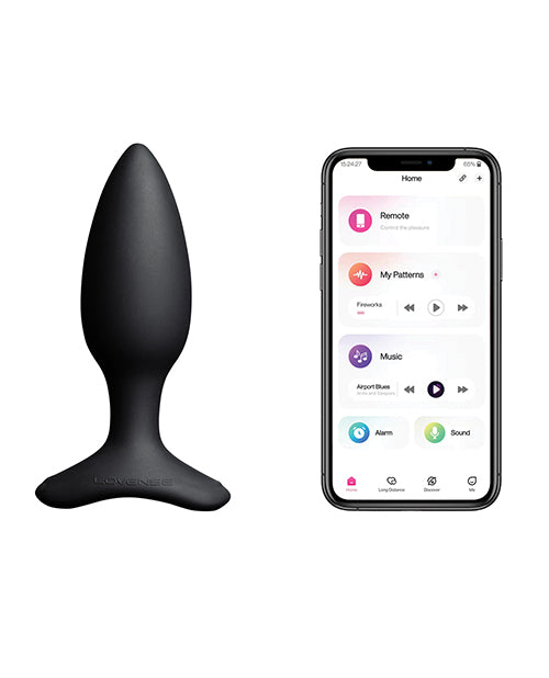 Lovense Hush 2 1.5" Butt Plug - Black by Lovense