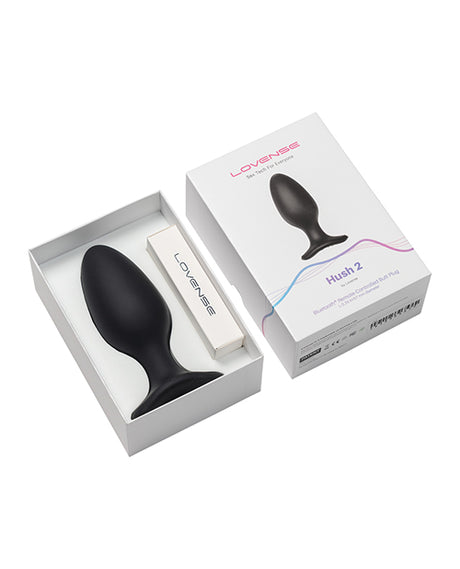 Lovense Hush 2 2.25" Butt Plug - Black by Lovense