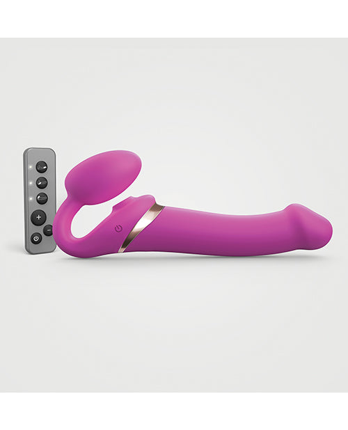 Strap-On-Me Multi Orgasm Bendable Strapless Strap-On, Large — Fuchsia