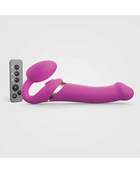 Strap-On-Me Multi Orgasm Bendable Strapless Strap-On, Large — Fuchsia