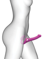 Strap-On-Me Multi Orgasm Bendable Strapless Strap-On, Large — Fuchsia