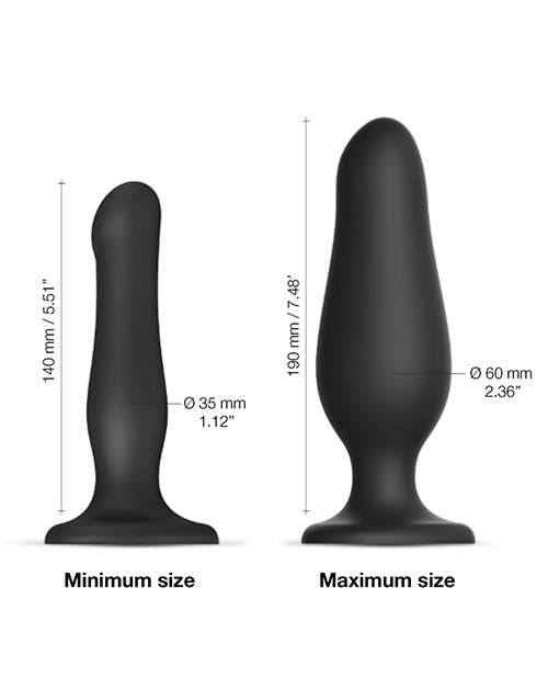 Strap On Me Inflatable Dildo Plug - Black by Strap-On-Me