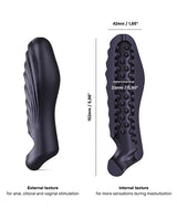 Manwan RYZER Penis Sleeve - Black Plum by Manwan