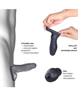 Manwan RYZER Penis Sleeve - Black Plum by Manwan