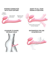 Strap-on-Me Semi-Realistic Bendable Strap-on - Pink by Strap-On-Me