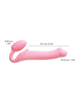 Strap-on-Me Semi-Realistic Bendable Strap-on - Pink by Strap-On-Me
