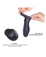 Man Wand RYZER Max Penis Sleeve - Black Plum by Manwan