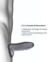 Manwan RYZER Max Penis Sleeve — Black Plum