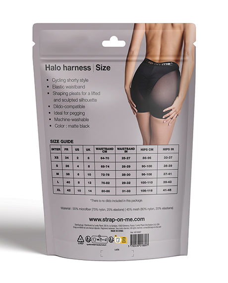 Strap On Me Halo Lingerie Harness - Black XS by Strap-On-Me