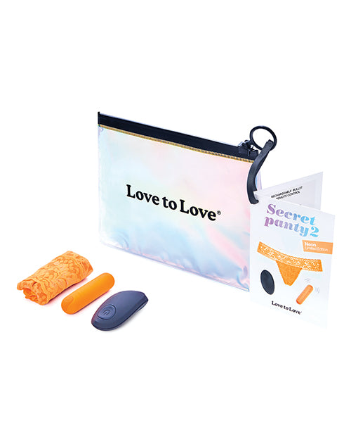 Love to Love Secret Panty Vibe 2 - Neon Orange by Love to Love