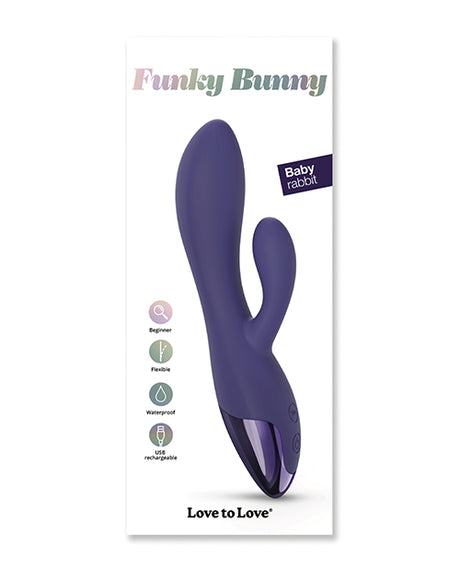 Love to Love Funky Bunny Small Rabbit - Midnight Indigo by Love to Love