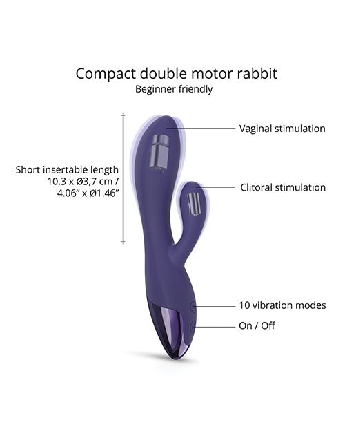 Love to Love Funky Bunny Small Rabbit - Midnight Indigo by Love to Love