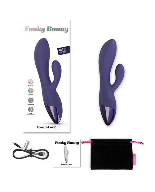 Love to Love Funky Bunny Small Rabbit - Midnight Indigo by Love to Love