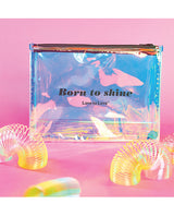Love to Love Born to Shine PVC Travel Pouch, Black Onyx