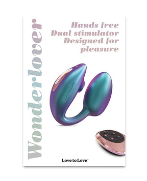 Love to Love Wonderlover Dual Stimulator - Iridescent Turquoise by Love to Love