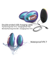 Love to Love Wonderlover Dual Stimulator - Iridescent Turquoise by Love to Love