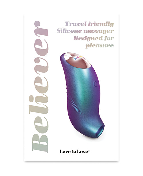 Love to Love Believer Mini Tongue Flicker - Iridescent Turquoise by Love to Love