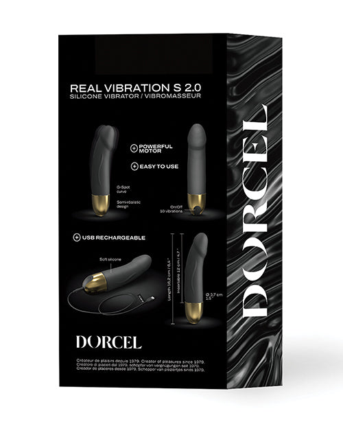 Dorcel Real Vibration S 6" Rechargeable Vibrator 2.0 - Gold by Dorcel