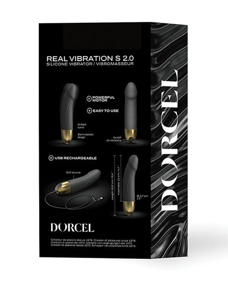Dorcel Real Vibration S 6" Rechargeable Vibrator 2.0 - Gold by Dorcel