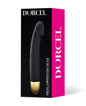 Dorcel Real Vibration M 8.6" Rechargeable Vibrator 2.0 - Black/Gold by Dorcel