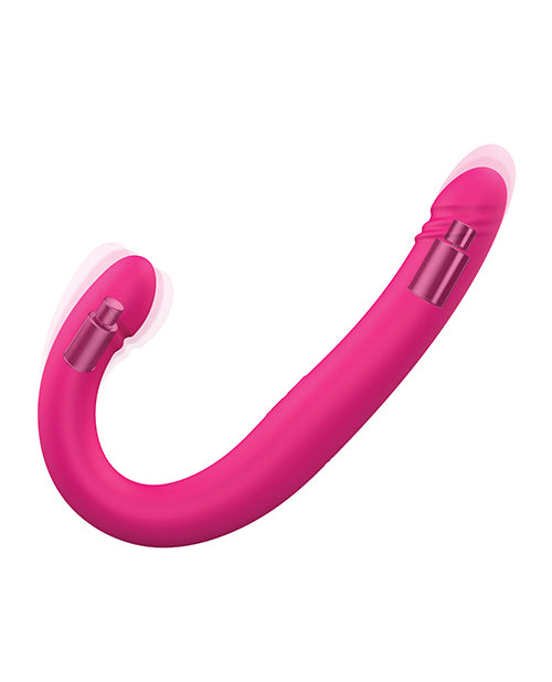 Dorcel Orgasmic Double Do 16.5" Thrusting Dong - Pink by Dorcel