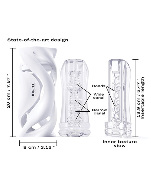 Dorcel Deep Blow Masturbator - White by Dorcel