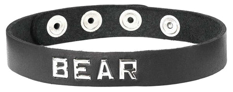 Spartacus Bear Leather Collar — Oil-Tanned, 3/4" Wide, Adjustable 13–16" - BWB-B16