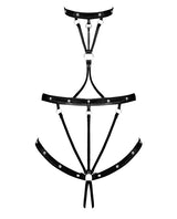 Lust Seducer Strappy Cupless & Crotchless G-String Teddy Black L/XL by Lust by Magic Silk