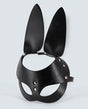 Lust PU Leather Bunny Mask - Black by Lust