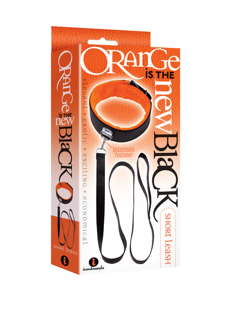 The 9's Orange Is the New Black Short Leash - Black by Icon Brands