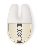 Le Wand Double Vibe Palm-Sized Rechargeable Vibrator — White Gold