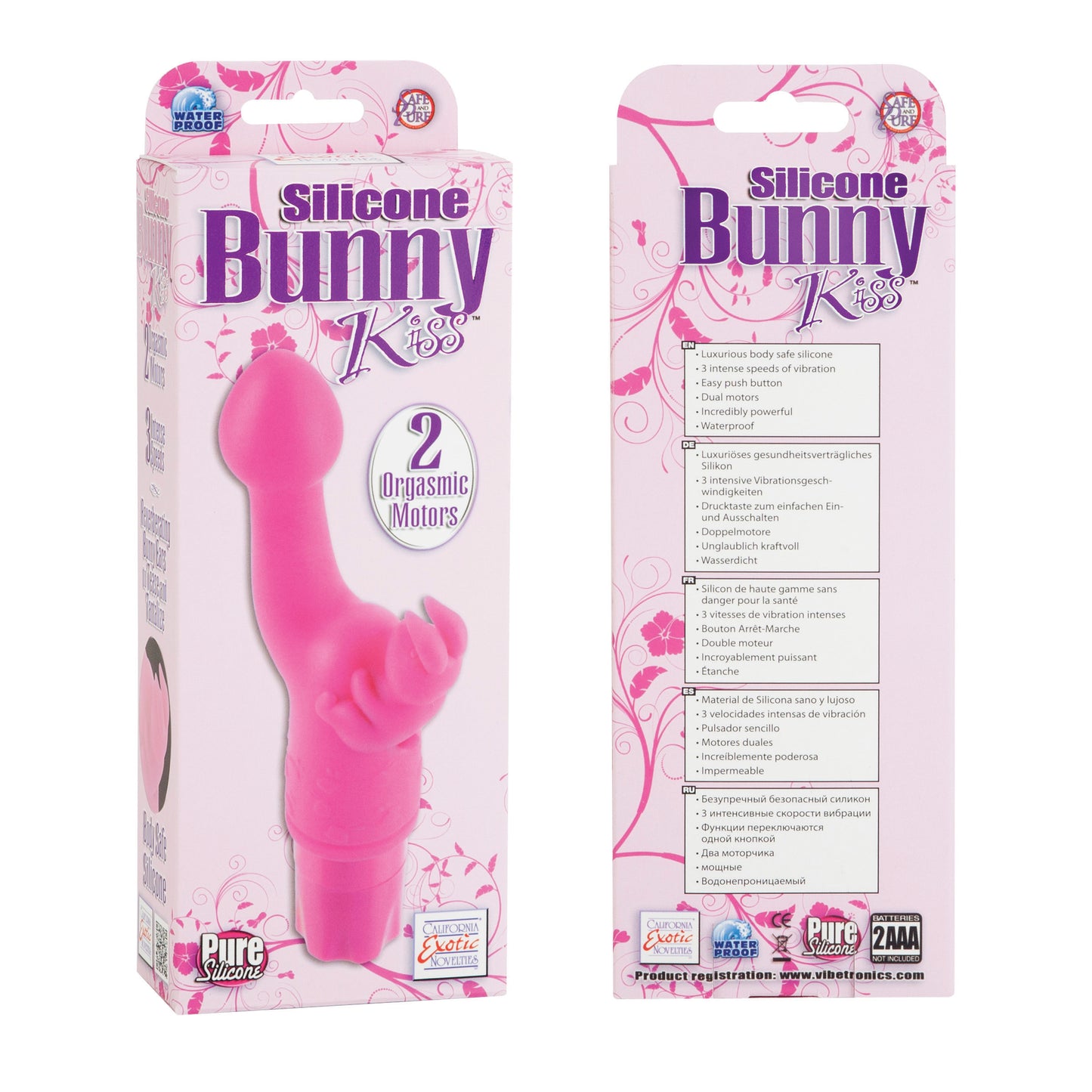 Silicone Bunny Kiss - Pink by CalExotics