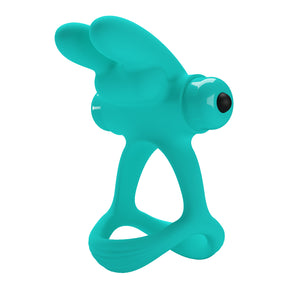 Pretty Love Passionate Dante Penis Ring — 10-Function, Turquoise - BI-210320-1