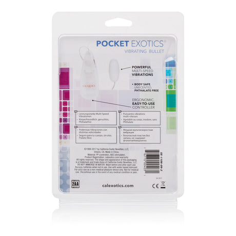 CalExotics Pocket Exotics Ivory Bullet Vibrator — 5 cm - SE1106092
