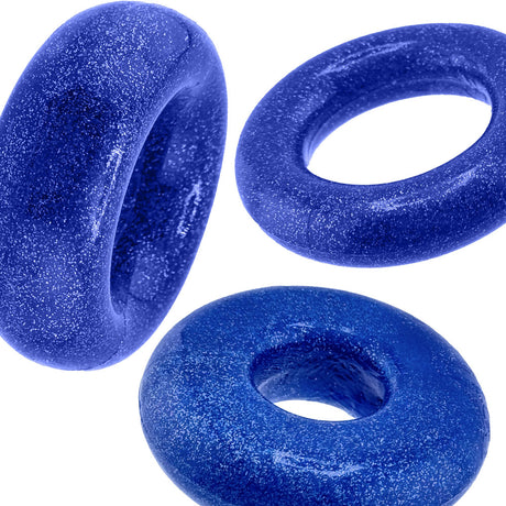 Oxballs Cockpack 3-Pack Cockrings — Blue Fire - OX-3210-BLF