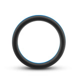 Blush Performance Silicone Go Pro Cock Ring — Black/Blue/Black - BL-91102