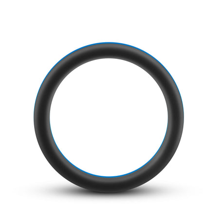 Blush Performance Silicone Go Pro Cock Ring — Black/Blue/Black - BL-91102